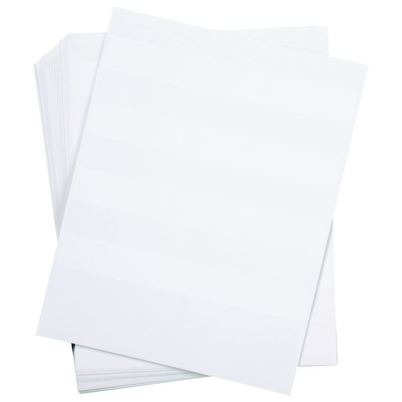 Panduit S100X150YAJ Laser/Inkjet Self-Laminated Label, Polyester, Clear/ White (2,500-Pack) - Image 1